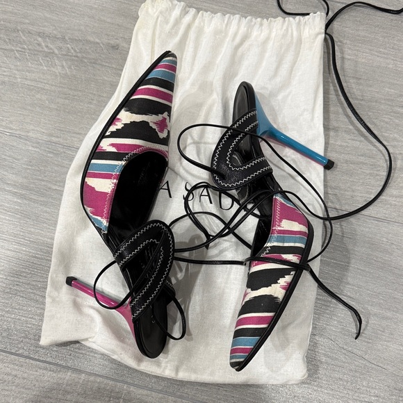 Casadei Shoes - Casadei Multicolor Strappy Heels